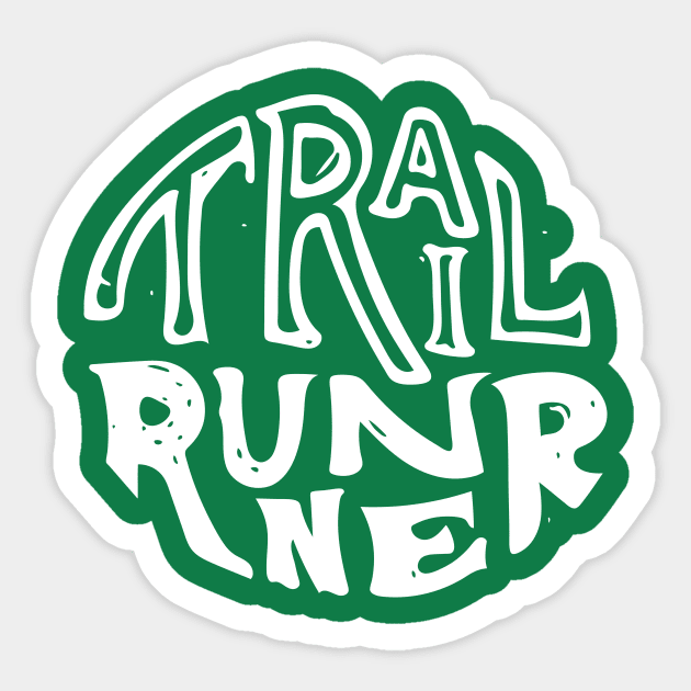 Trail Runner Sticker by PodDesignShop